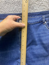 Load image into Gallery viewer, Alivia Ford Jeans Womens 24W Whiskered Rayon Spandex Fringe Hem Asymmetric Plus
