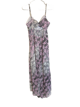Load image into Gallery viewer, Vera Wang Princess Dress Womens Large Purple Gray Fairycore Maxi Lining Floral
