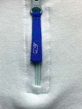 Load image into Gallery viewer, Vineyard Vines Jacket Adult Medium Blue 1/4 Zip Mock Neck Thumbholes Whale Mens
