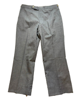 Load image into Gallery viewer, Woodmere Pants Adult 36R Gray Flat Front Wool Blend Casual Trouser Dress Mens
