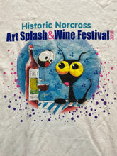 Load image into Gallery viewer, Historic Norcross Shirt Adult Extra Large White Art Splash &amp; Wine Festival Mens
