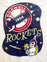 Load image into Gallery viewer, VTG Roswell Rockets Shirt Adult Extra Large White 1954 Longhorn League MiLB Mens
