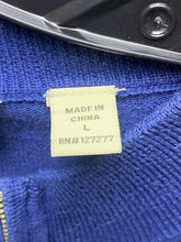 Load image into Gallery viewer, Donald Ross Sweater Adult Large Blue Collared 1/4 Zip Pullover Golf Preppy Mens
