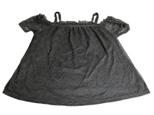 Load image into Gallery viewer, Torrid Shirt Womens 3 Black Lace Lined Nylon Spandex Stretch Boho Blouse Ladies
