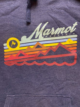 Load image into Gallery viewer, Marmot Sweatshirt Adult Large Slate Blue Fleece Mountain Hoodie Outdoor Mens
