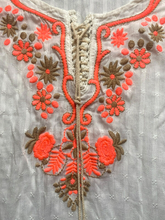 Load image into Gallery viewer, Umgee Cover Up Womens Small White Embroidered Floral Beach Swimwear Tunic USA
