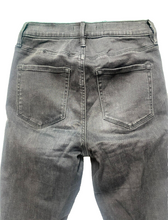 Load image into Gallery viewer, Pacsun Jeans Womens 26x27 Black Denim Destroyed Raw Hem Rayon Spandex Grunge
