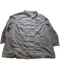 Load image into Gallery viewer, Roaman's Jacket Womens 30W Charcoal Denim Button Up Jean Shacket Plus Ladies

