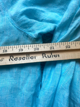 Load image into Gallery viewer, Sigrid Olsen Shirt Womens Medium Blue 100% Linen Oversized Loose Casual Ladies
