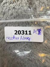 Load image into Gallery viewer, Superman Shirt Adult Medium Heather Navy Big Logo Center DC Comics Crewneck Mens
