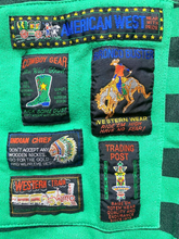 Load image into Gallery viewer, Gitano Sweater Adult Small Green Patches American West Indian Chef Cowboy Mens
