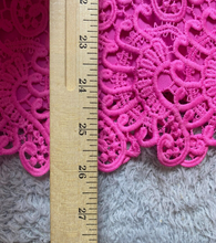 Load image into Gallery viewer, Gianni Bini Dress Womens Large Pink Crochet Lace Lined Cocktail MSRP $129 NWT
