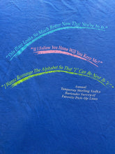 Load image into Gallery viewer, Vintage Tanqueray Sterling Vodka Shirt Adult Medium Blue Single Stitch 90s Mens
