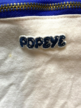 Load image into Gallery viewer, Vintage Popeye Shirt Youth Small White Single Stitch Zipper Accent Casual Boys
