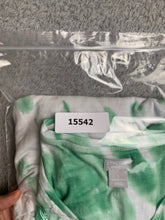 Load image into Gallery viewer, Chico's Zenergy Shirt Womens 3 Green White Tie Dye Tunic V-Neck Oversized Ladies
