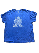 Load image into Gallery viewer, Abominable Snowman Shirt Adult 2XL Blue Giant Bear Yard Sale No Skiers Allowed
