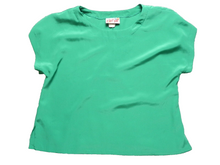 Load image into Gallery viewer, VTG CEST CA! Shirt Womens Large Solid Plain Short Sleeve Casual Blouse Ladies
