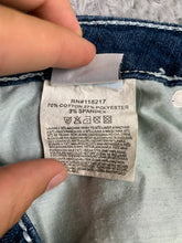 Load image into Gallery viewer, DO Denim Jeans Womens 9x32 (33x30.5) Blue Whiskered Spandex Embroidered Ladies

