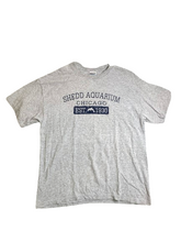 Load image into Gallery viewer, VTG SHEDD AQUARIUM Shirt Adult Large Gray Chicago Dolphin Streetwear Y2K Mens
