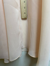 Load image into Gallery viewer, VTG Ursula of Switzerland Dress Womens 3/4 Pale Peach Chiffon Shoulder Pads Maxi
