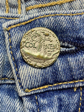 Load image into Gallery viewer, McGuire Anthropologie Jeans Womens (30x28) Blue Denim Whiskered Acid Wash USA
