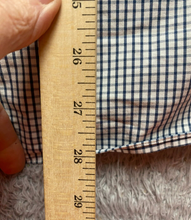 Load image into Gallery viewer, Duluth Trading Co Shirt Adult Medium Navy Gray Wrinkle Fighter Untucked Mens
