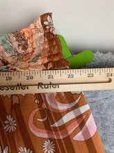 Load image into Gallery viewer, Ryegrass Skirt Womens 3X Brown AOP Flower Layered Smoked Boho Peasant Plus Lady
