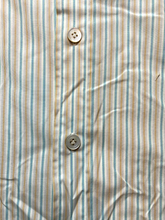 Load image into Gallery viewer, Kiton Shirt Adult 16/41 (Large) Yellow Stripes Button Up Casual Cuffs Dress Mens
