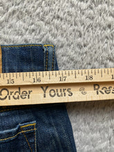 Load image into Gallery viewer, Lucky Brand Jeans Womens 8/29 (34x31) Blue Ringspun Dungarees Flare Denim Ladies
