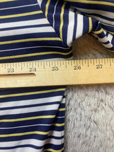 Load image into Gallery viewer, Straight Down Shirt Adult 2XL Navy Yellow Stripes U.S Open Pebble Beach Polo Men
