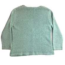 Load image into Gallery viewer, Pendleton Sweater Womens Medium Teal Green Button Front Cardigan Knitted Ladies
