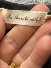 Load image into Gallery viewer, Maeve Anthropologie Dress Womens 8 Black Lined Shift Linen Tank with Pocket Lady
