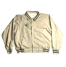 Load image into Gallery viewer, VTG 4H Shooting Jacket Adult Extra Large Tan Windbreaker 4H Embroidered Mens
