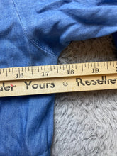 Load image into Gallery viewer, Foxy Women Dress Womens Medium Blue Embroidered Flower Denim Flared Grandmacore
