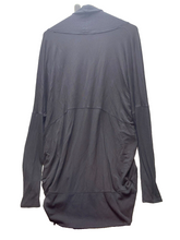 Load image into Gallery viewer, Athleta Sweater Womens Medium Black Tunic Open Front Cardigan Spandex Oversized
