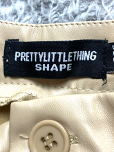 Load image into Gallery viewer, Pretty Little Thing Pants Womens 14 (38x28.5) Natural Shape Leather Jogger Lady
