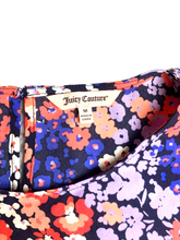 Load image into Gallery viewer, Juicy Couture Shirt Womens Medium Colorful AOP Flower Ruffle Trim Blouse Boho

