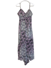 Load image into Gallery viewer, Vera Wang Princess Dress Womens Large Purple Gray Fairycore Maxi Lining Floral
