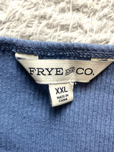 Load image into Gallery viewer, Frye And Co. Shirt Womens 2XL Slate Blue Snaps Henley Casual Lightweight Ladies
