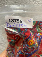 Load image into Gallery viewer, VTG LIZSPORT Liz Claiborne Jacket Women Large Red Blue AOP Paisley Flower Hooded
