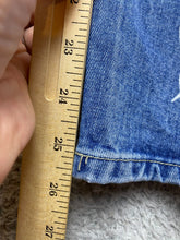 Load image into Gallery viewer, Blue Savvy Jeans Womens 5/27 (29x25) Denim AOP Butterfly Print Whimsical Rayon
