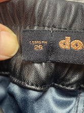 Load image into Gallery viewer, Dollhouse Pants Womens Medium (30x25) Black Faux Leather Jogger Moto Biker
