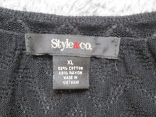 Load image into Gallery viewer, Style &amp; Co Shirt Womens Extra Large Button Front V-Neck Blouse Rayon Ladies
