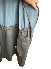 Load image into Gallery viewer, Bernardo Jacket Adult Large Gray Black Zip Up Hooded Raincoat Outerwear Mens

