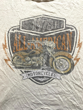 Load image into Gallery viewer, Motorcycles Shirt Womens Extra Large Beige 1978 All American Biker FULL TILT
