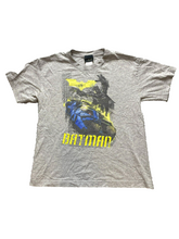 Load image into Gallery viewer, VTG Batman Begins Shirt Youth Large Gray Batmobile Superhero Movie Promo Boys

