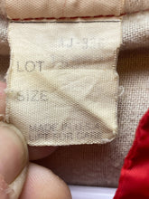 Load image into Gallery viewer, VTG Jacket Adult Medium Red Varsity Snaps Front Pockets Stripes Lined USA 70s
