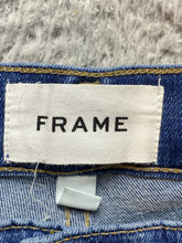 Load image into Gallery viewer, FRAME Jeans Womens 30x26 Blue Denim Le Sylvie Slender Straight Raw Hem Stretch
