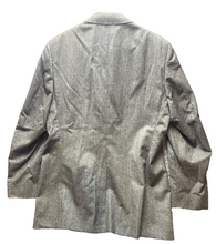 Load image into Gallery viewer, VTG Curlee 2 Piece Suit Mens 46 Gray Virgin Wool Sport Coat Blazer Dress Pants
