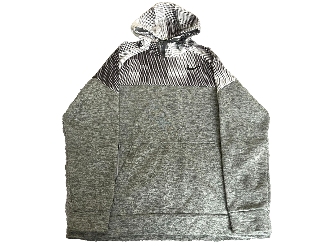 Nike Sweatshirt Adult Medium Gray Standard Dri Fit Swoosh Hoodie Sweater Mens